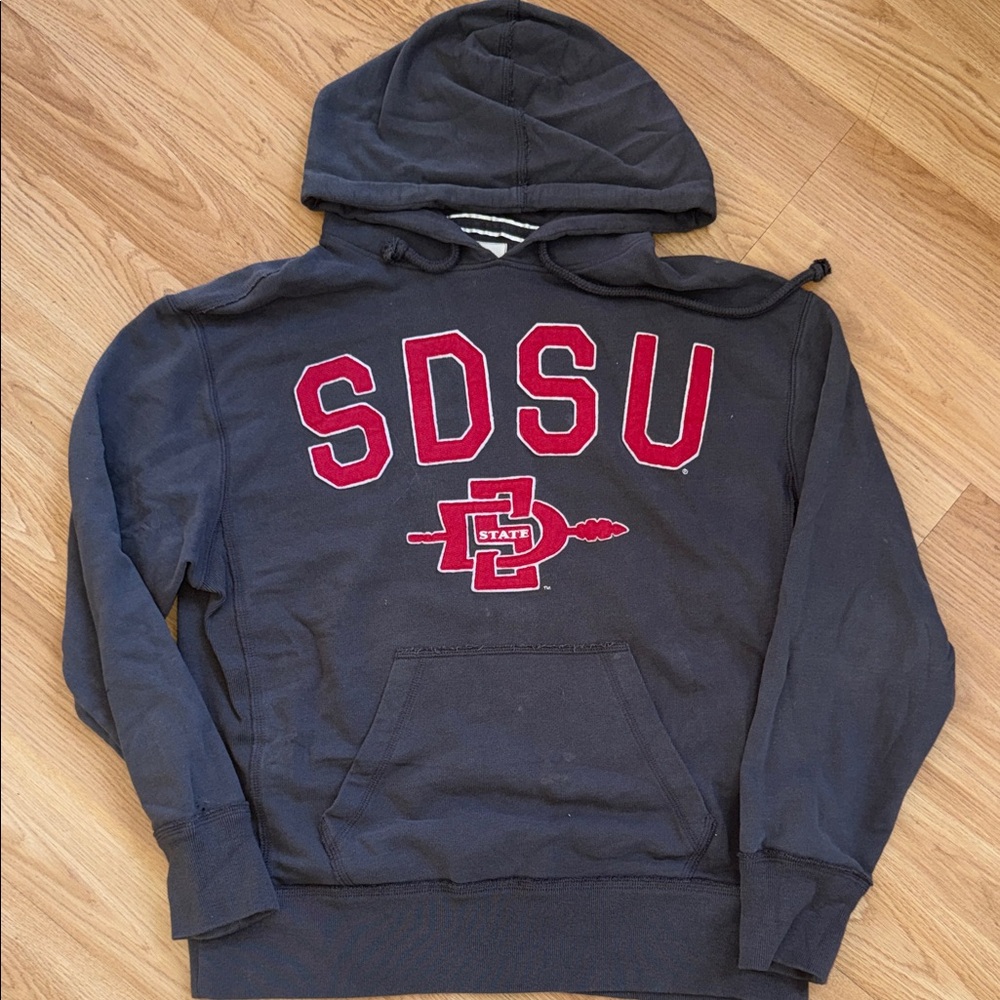 Banner 47 SDSU San Diego State Gray Hoodie Medium